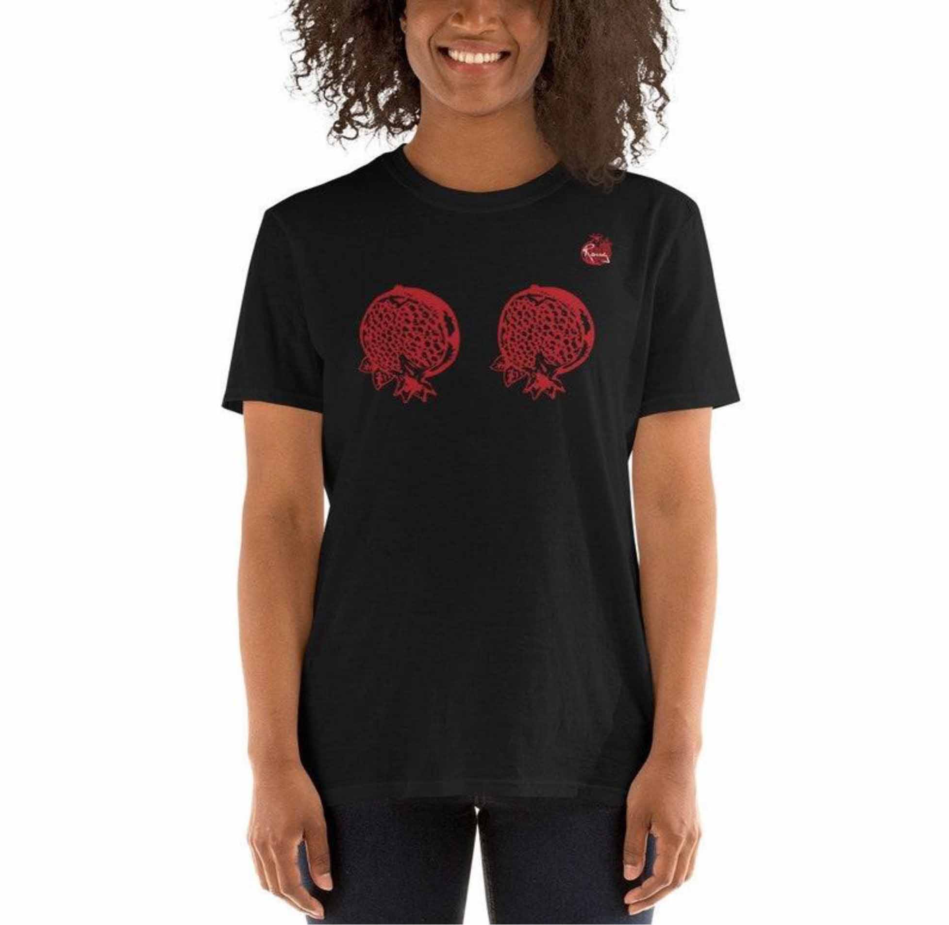 Belinda Blinked pomegranate T shirt at Etsy